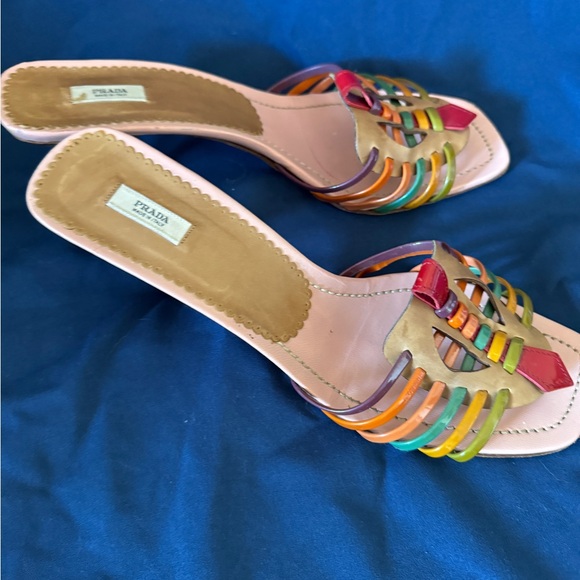 Prada Slide Kitten Heels, great condition! Amazing for day or evening! ๐ - Picture 2 of 5